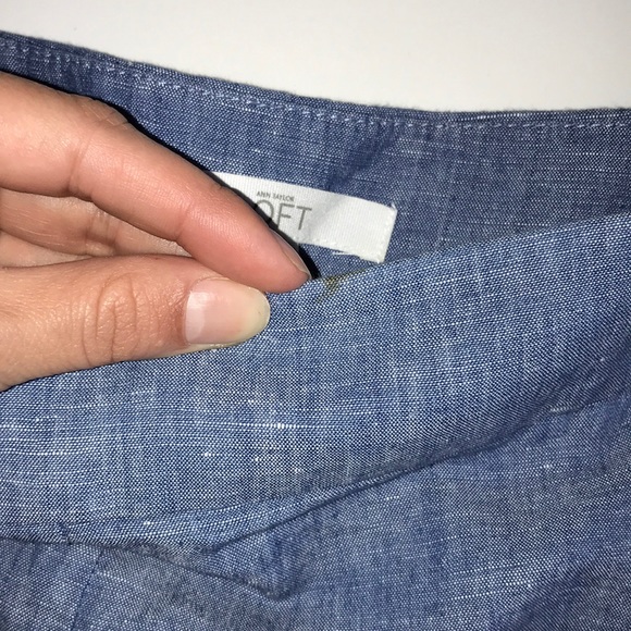{LOFT} Riviera Shorts Chambray, 8 - Picture 7 of 7